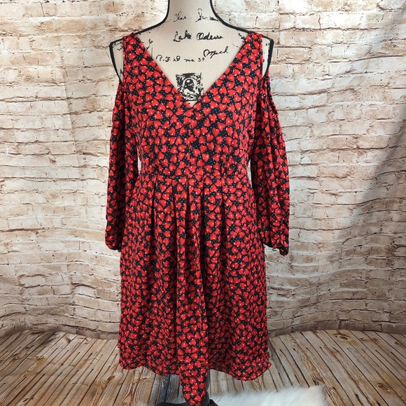 Disney Colleen Atwood Alice Looking Glass Hearts Dress M - Picture 3 of 8